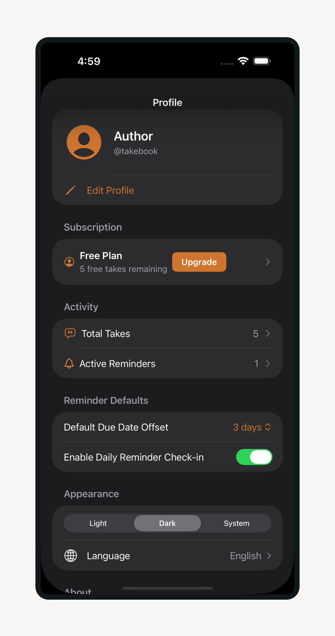 Dark mode